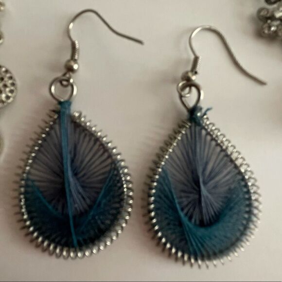 Three Pair Bundle of Dangle Earrings - Picture 3 of 4